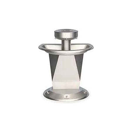 Bradley Bradley Corp Wash Fountain, Semi-Circular, Raising Vent, Series SN2003, 3 Person S93-628